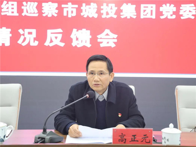 景德鎮(zhèn)市委第四巡察組向市城投集團黨委反饋巡察情況